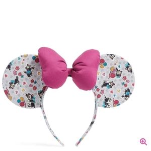 NWT Vera Bradley Disney Minnie Mouse Figaro Ear Headband in Cotton